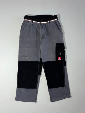 Vintage Engelbert Strauss Grey Black Cargo Work Pants (W:28) (L:36)