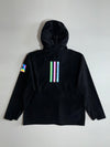 Adidas RAIN.RDY Reflective Hooded Jacket Black iridescent panels, waterproof (L)
