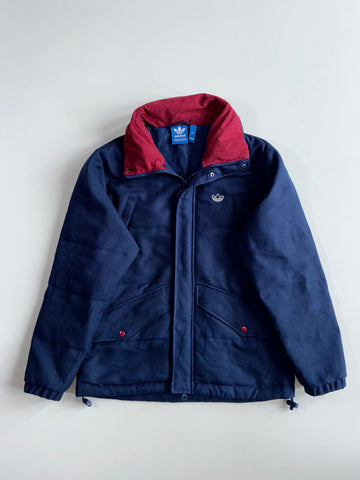 Adidas Originals Vintage Wool-Blend Winter Jacket in Navy (M)