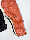 Harley-Davidson Racing Black, Orange & Cream Leather Jacket – Vintage Moto Racer (M)