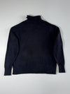 Ami Paris Ami de Coeur Black Turtleneck Sweater – Red Heart Logo (XL)