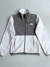 The North Face Women's White & Grey Denali Fleece Jacket – Size (S)