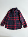 Forever 21 Red Navy Plaid Wool-Blend Shacket – (M)