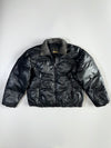 Vintage Pure Leather Puffer Jacket (M)