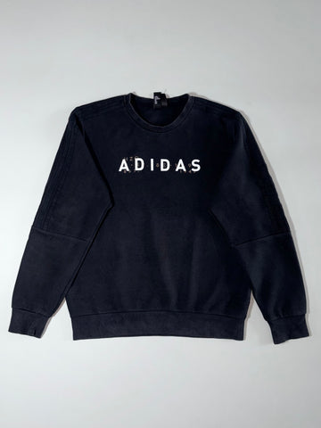 Adidas Spellout Crewneck Sweatshirt Black, (M)