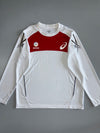 Asics x KOVO Korean Volleyball League Long Sleeve Jersey | White & Red (L)