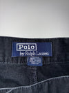Polo by Ralph Lauren Black Pleated Wide-Leg Trousers  (W:35) (L:44.5)