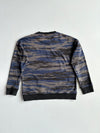 Adidas All-Over Camo Print Sweatshirt | Blue Grey Tiger Camo | Big Logo (S)