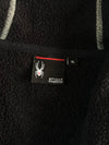 Spyder x U.S. Ski Team Official Fleece Hoodie – White/Black | Sponsor Patches  (M)