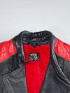 JG Elleveco Red & Black Racer Leather Jacket (M/L)