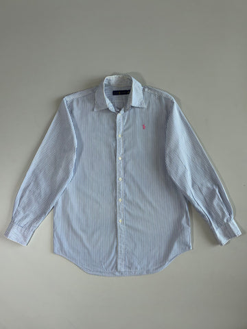 Ralph Lauren Blue Striped Button-Down Shirt (L)