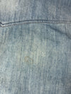 Armani Jeans Acid Wash Denim Western Snap Shirt – Light Blue | (S)