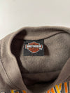 Harley-Davidson Motorcycles 03 Sweatshirt – Brown Grey Fleece Crewneck (M)