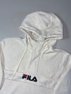 Vintage Fila White Fleece Zip-Up Jacket (M/L)