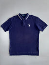 Polo Ralph Lauren Vintage Navy Big Pony Tipped Collar Polo T-Shirt (2XL)