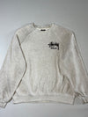 Stüssy London Raglan Crewneck Sweatshirt – Heather Grey (L/XL)