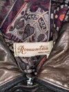 Romantica Vera Pelle Leather Jacket Patterned-Lining Bomber, Italian Leather (XL)