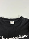 Champion Script Logo Crewneck T-Shirt – Black(M)