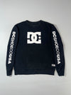 DC Shoes Co USA Star Logo Crewneck Sweatshirt — Black / White (M)