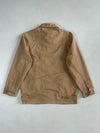 Beverly Hills Polo Club Flannel-Lined Canvas Harrington Jacket – Tan (S)