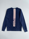Puma Evo Navy Crewneck Sweatshirt with Gold Logo & Side Zip  (S)