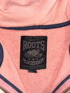 Roots Athletics | Pink Script Sleeve Zip-Up Hoodie (XS)