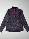 Vintage The North Face Pink Speckled Quarter Zip Fleece (XXS)
