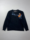 Big Train Osaka Japanese Koi Fish Embroidered Black Sweatshirt (XL)