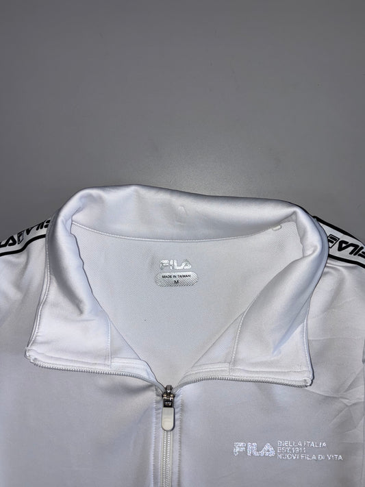 Fila Biella Italia Taped Track Jacket | White/Black (M)
