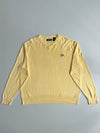 Chaps V-Neck Knit Sweater – Pastel Yellow (XL)