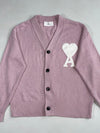 Ami Paris Lilac Ami de Coeur Oversized Knit Cardigan (L)