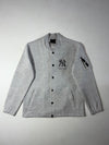 Vintage MLB New York Yankees Grey Bomber Jacket (M/L)