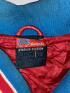 Akademiks World Judo Competition Premium Multi Patches Bomber Leather Jacket (2XL)