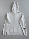 Polo Ralph Lauren White Half-Zip Hoodie with Gothic ‘P’ Chenille Patch(L)