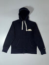 Roots Beaver Logo Zip-Up Hoodie  Navy Blue (L/XL)