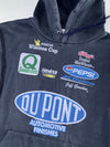 Vintage NASCAR Winston Cup Jeff Gordon DuPont Racing Hoodie Multi-Sponsor Print (2XL)