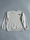 The North Face Essential Logo Grey Crewneck Sweatshirt (Xl)