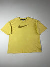 Nike | Applique Swoosh Tee Yellow | (2XL)