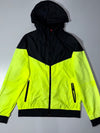 Nike Colorblock Hooded Windbreaker – Neon Yellow/Black (M)
