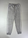 Adidas Heather Grey 3-Stripes Fleece Joggers (W:32) (L:41)