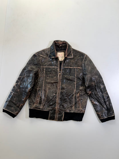 ZJack & Jones Vintage Super Premium Original Leather Jacket (L)