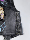 Vintage German Biker Club Leather Vest Motorradfreunde Eagles Patch, Chain Hardware (M/L)