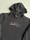 Adidas Originals Washed Black Signature Script Logo Hoodie (S)