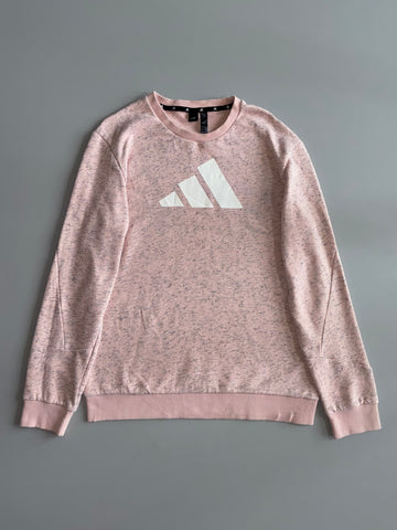 Adidas | Pink Marl Logo Sweatshirt (M/L)