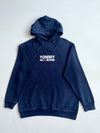 Vintage Tommy Jeans Navy Blue Logo Graphic Hoodie (L)