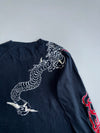 Vintage Big Train Premium Dragon Embroidered Full Sleeve T-shirt (L)