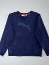 Puma Big Cat Logo Crewneck Sweatshirt  Navy Blue, (M)