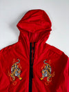 Adidas Chinese New Year Tiger Embroidered Red Windbreaker Hoodie(M)