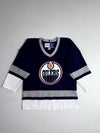 CCM x NHL Edmonton Oilers Navy Hockey Jersey | Youth (M)
