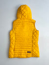 Marikoo Yellow Quilted Hooded Puffer Vest (S)